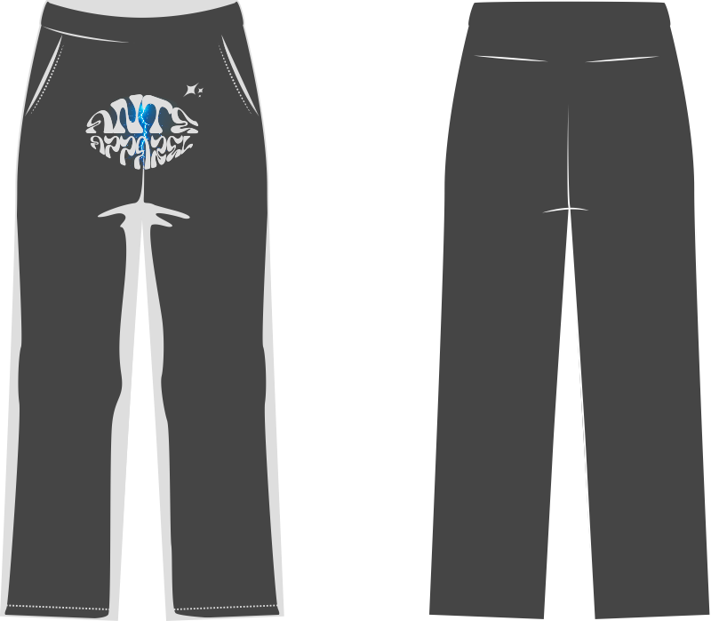 AA "SIGNAL" BLACK SWEATPANTS