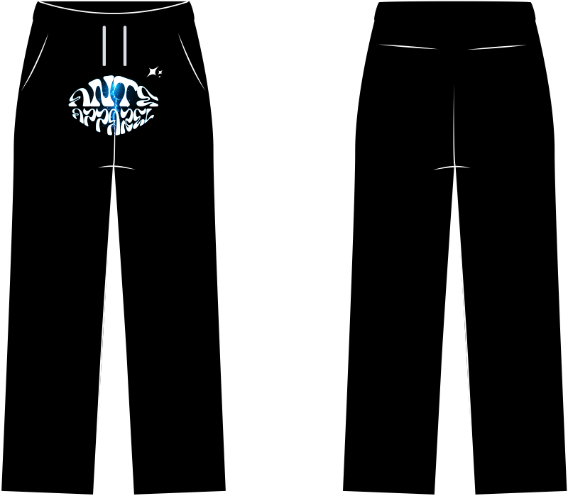 AA "SIGNAL" BLACK SWEATPANTS